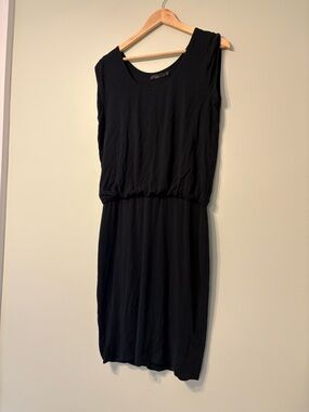 Prana Black Sleeveless Blouson Dress